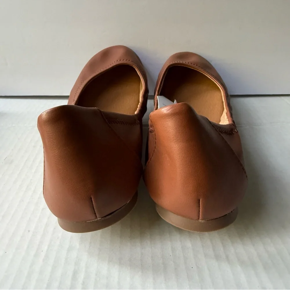 Time and Tru Shoes Women’s Size 10 Brown Ballet Flats Slip‎ On New